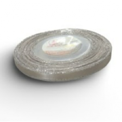 Reben Satin Tepi Perak Dun - #807S