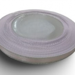 Reben Satin Tepi Perak Pearl Pink - #12S