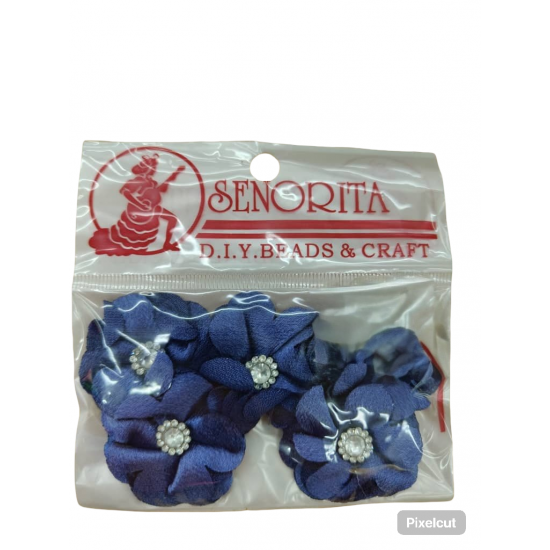 Bunga Kain Senorita 1033 - Biru Dakwat