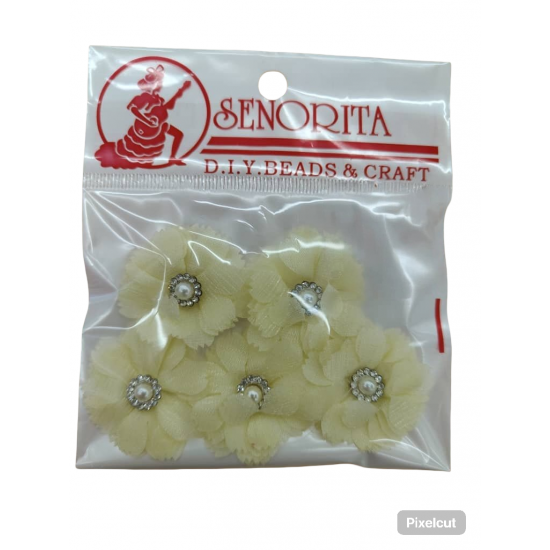 Bunga Kain Senorita 1034 - Kuning Muda