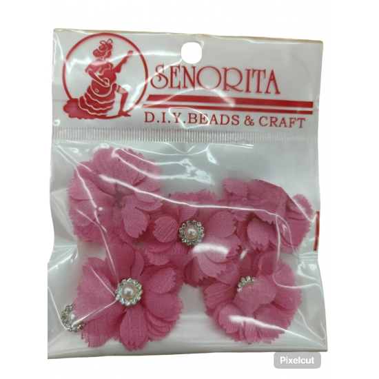 Bunga Kain Senorita 1034 - Merah Jambu