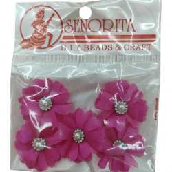 Bunga Kain Senorita 1034 - Merah Jambu Gelap