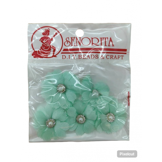 Bunga Kain Senorita 1034 - Hijau Pudina