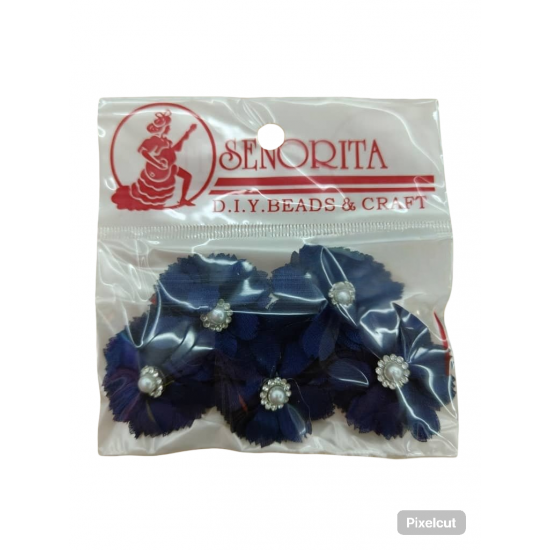 Bunga Kain Senorita 1034 - Biru Navy