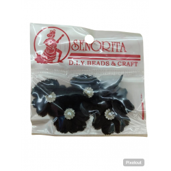 Bunga Kain Senorita 1034 - Hitam