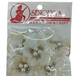 Bunga Kain Senorita 1036 - putih