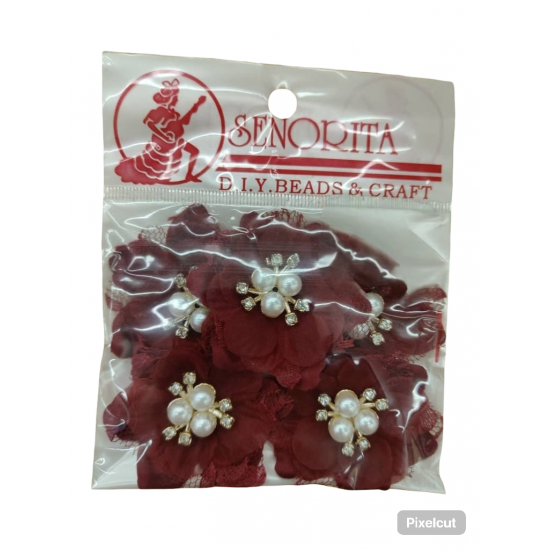 Bunga Kain Senorita 1036 - Merah