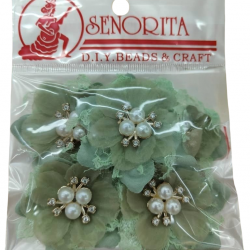 Bunga Kain Senorita 1036 - Hijau Laut