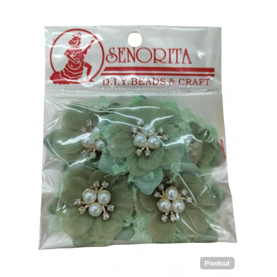 Bunga Kain Senorita 1036 - Hijau Laut