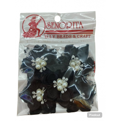 Bunga Kain Senorita 1036 - Hitam
