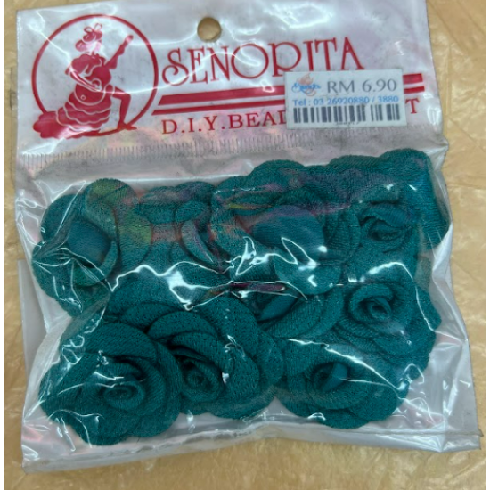 Bunga Kain Senorita 1015 -  Teal Green