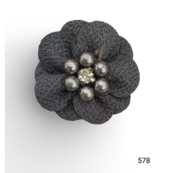 Bunga Kain Senorita 1023 -   Charcoal Grey