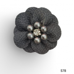 Bunga Kain Senorita 1023 -   Charcoal Grey