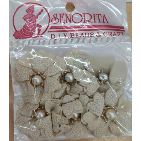 Bunga Kain Senorita 1024 - Soft Cream