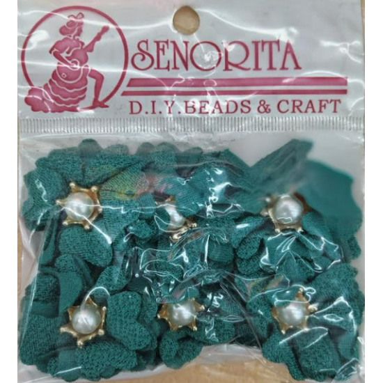 Bunga Kain Senorita 1024 - Deep Green 