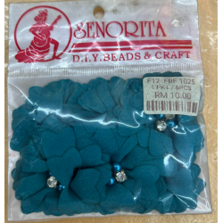 Bunga Kain Senorita 1025 -  Teal Blue