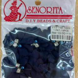 Bunga Kain Senorita 1025 -  Navy Blue 