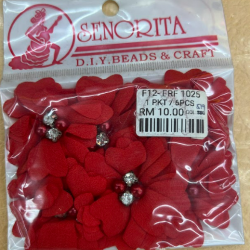 Bunga Kain Senorita 1025 -  Crimson Red