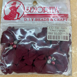 Bunga Kain Senorita 1025 -  Deep Maroon
