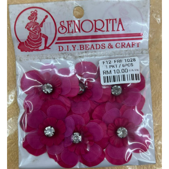 Bunga Kain Senorita 1028 -  Fuchsia Pink