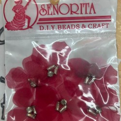 Bunga Kain Senorita 1031 -  Classic Red