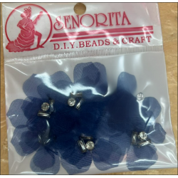 Bunga Kain Senorita 1031 -  Deep Navy Blue