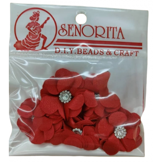 Bunga Kain Senorita 1033 - Merah