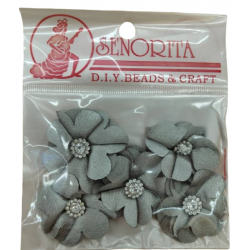 Bunga Kain Senorita 1033 - Kelabu Muda