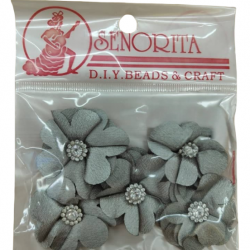 Bunga Kain Senorita 1033 - Kelabu Muda