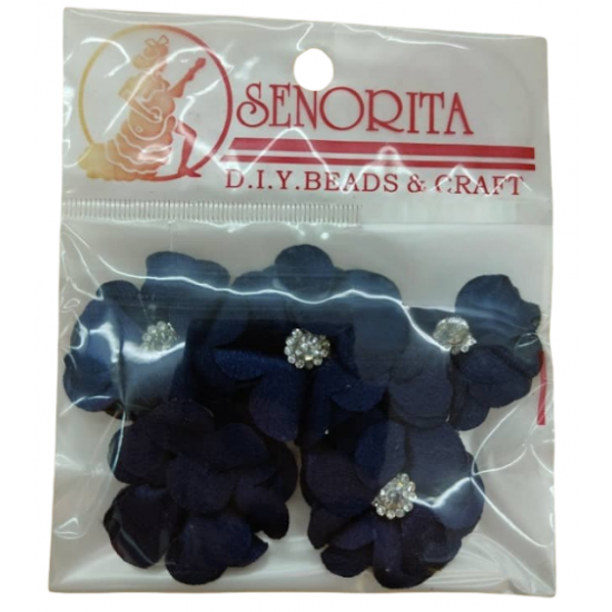 Bunga Kain Senorita 1033 - Biru Navy