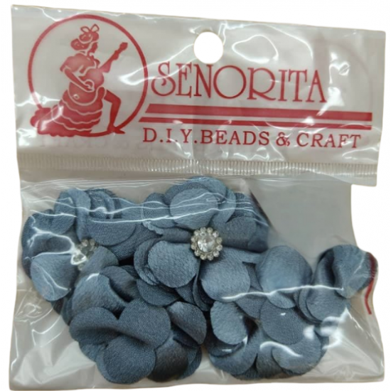 Bunga Kain Senorita 1033 - Biru Batu