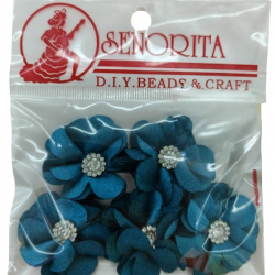 Bunga Kain Senorita 1033 - Aqua Pekat