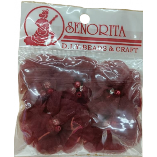 Bunga Kain Senorita 1035 - Maroon