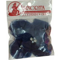 Bunga Kain Senorita 1035 - Biru Navy 