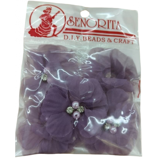 Bunga Kain Senorita 1035 - Ungu Vintage 