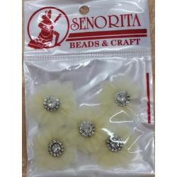 Bunga Kain Senorita 1037 - Cream 