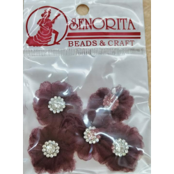 Bunga Kain Senorita 1037 - Dark Rose