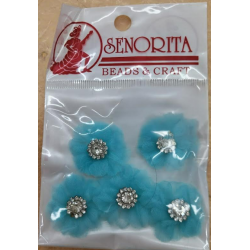 Bunga Kain Senorita 1037 - Teal Blue 