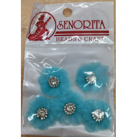 Bunga Kain Senorita 1037 - Teal Blue 