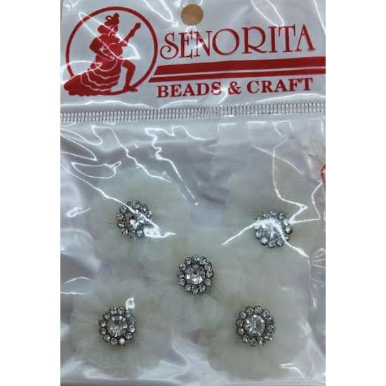 Bunga Kain Senorita 1037 - Silver Grey