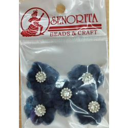 Bunga Kain Senorita 1037 - Navy Blue