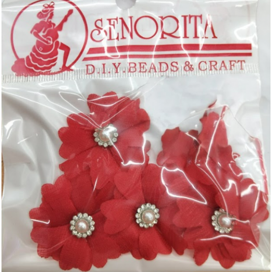 Bunga Kain Senorita 1038 -  Red