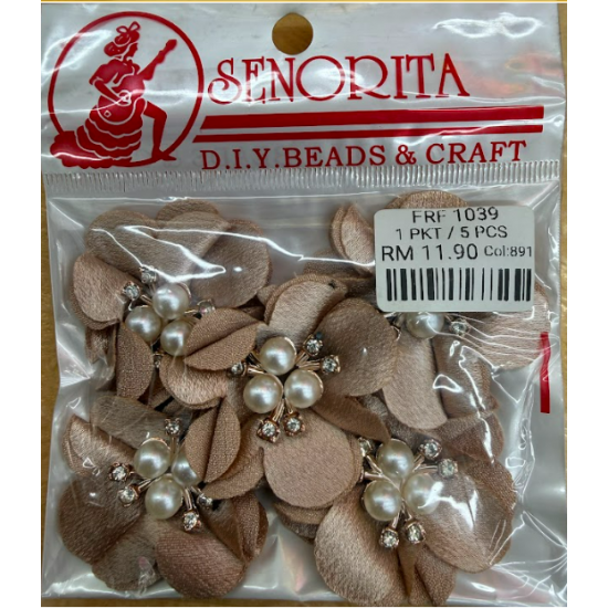 Bunga Kain Senorita 1039 -  Champagne Beige