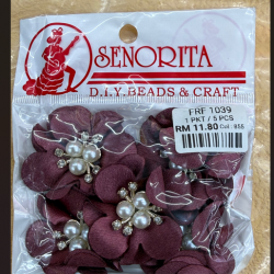 Bunga Kain Senorita 1039 -  Deep Maroon