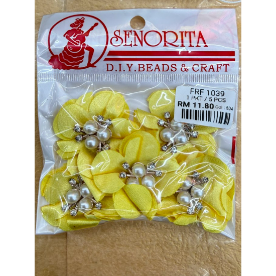 Bunga Kain Senorita 1039 -  Mustard Yellow