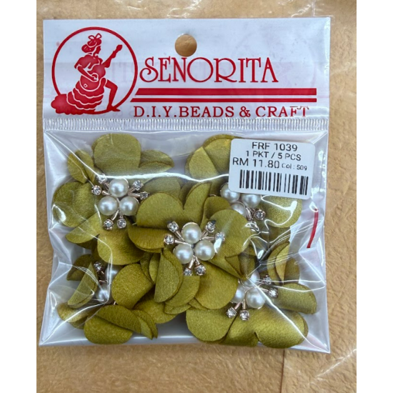 Bunga Kain Senorita 1039 -  Olive Green 