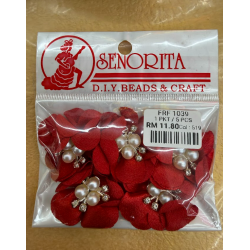 Bunga Kain Senorita 1039 -  Crimson Red