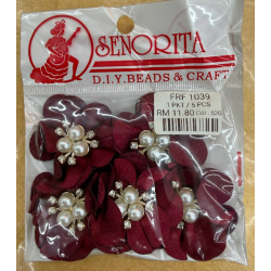 Bunga Kain Senorita 1039 -  Wine Red