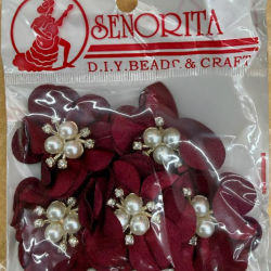 Bunga Kain Senorita 1039 -  Wine Red