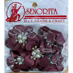 Bunga Kain Senorita 1039 -  Deep Maroon